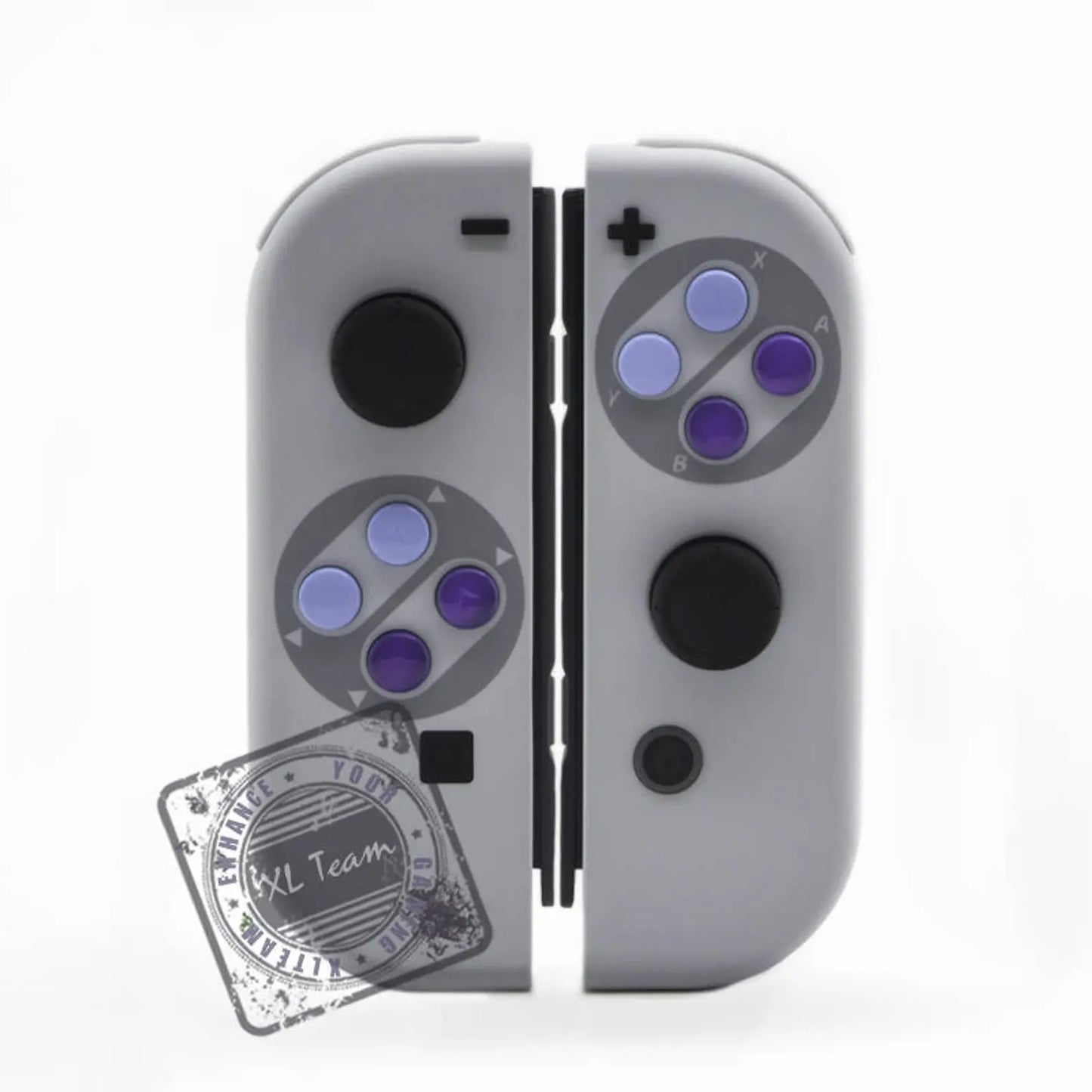 Custom SNES Super Nintendo Themed Nintendo Switch Joy-Con JoyCon Controllers with Comfort Grip