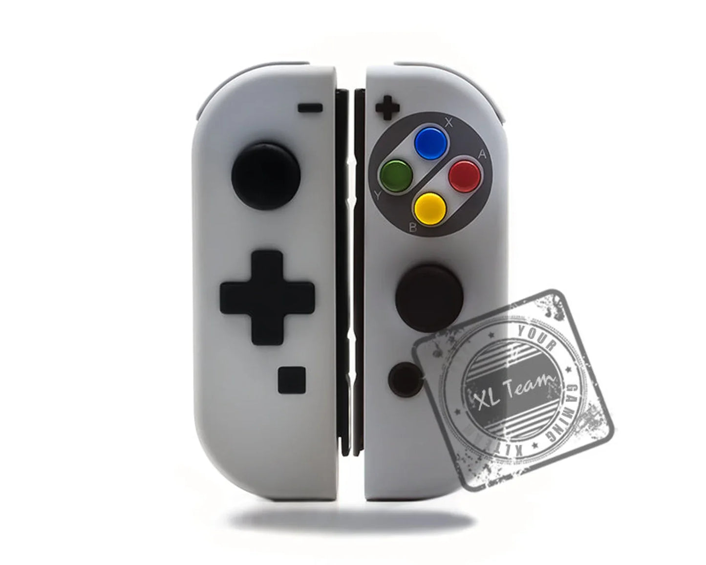 Custom Super Famicom Themed Nintendo Switch Joy-Con JoyCon Controllers D-Pad Version