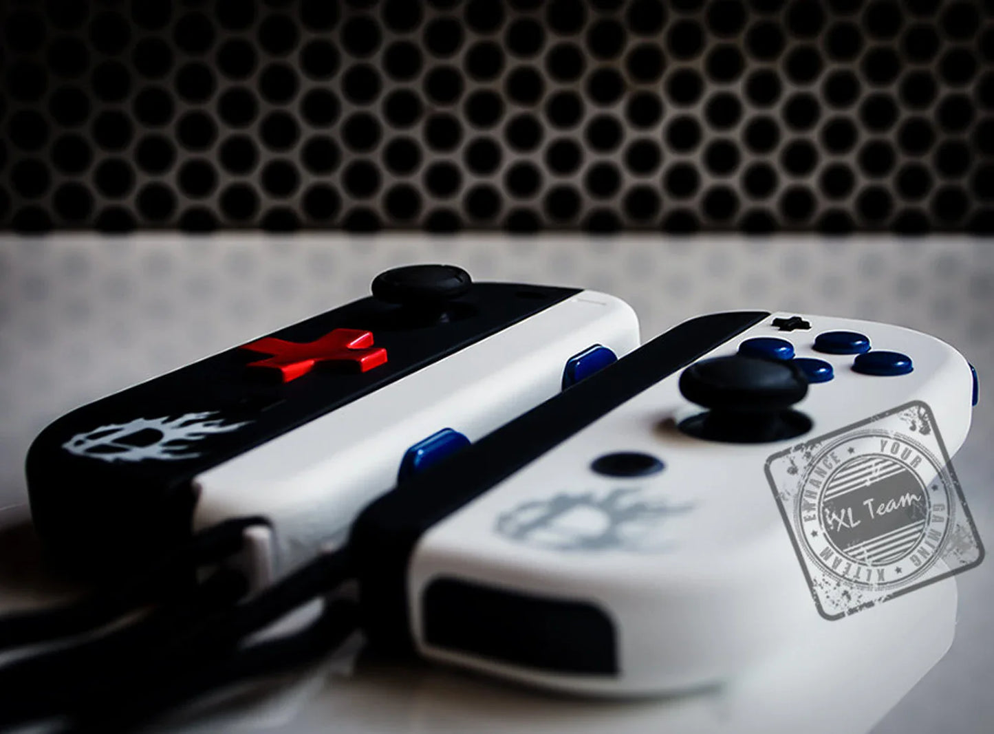 Custom Super Smash Bros Themed Nintendo Switch Joy-Con JoyCon Controllers D-Pad Version
