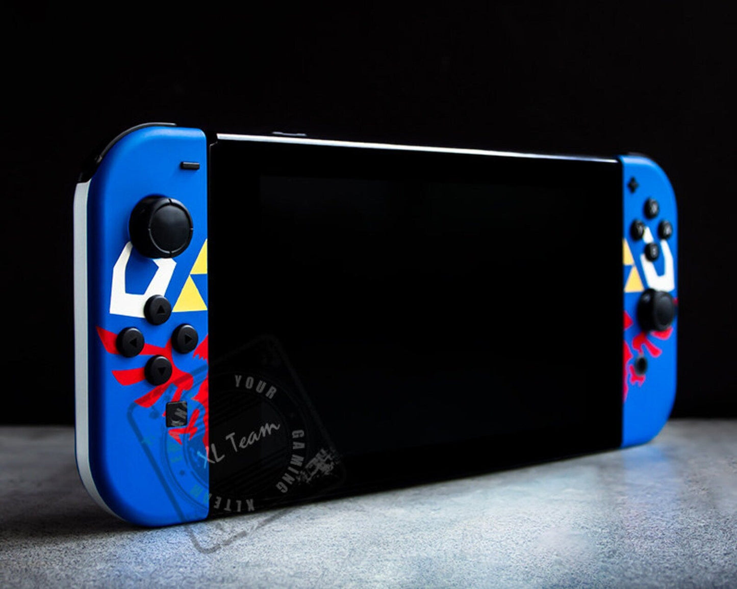 Custom The Legend of Zelda Hylian Shield Themed Nintendo Switch Joy-Con JoyCon Controllers