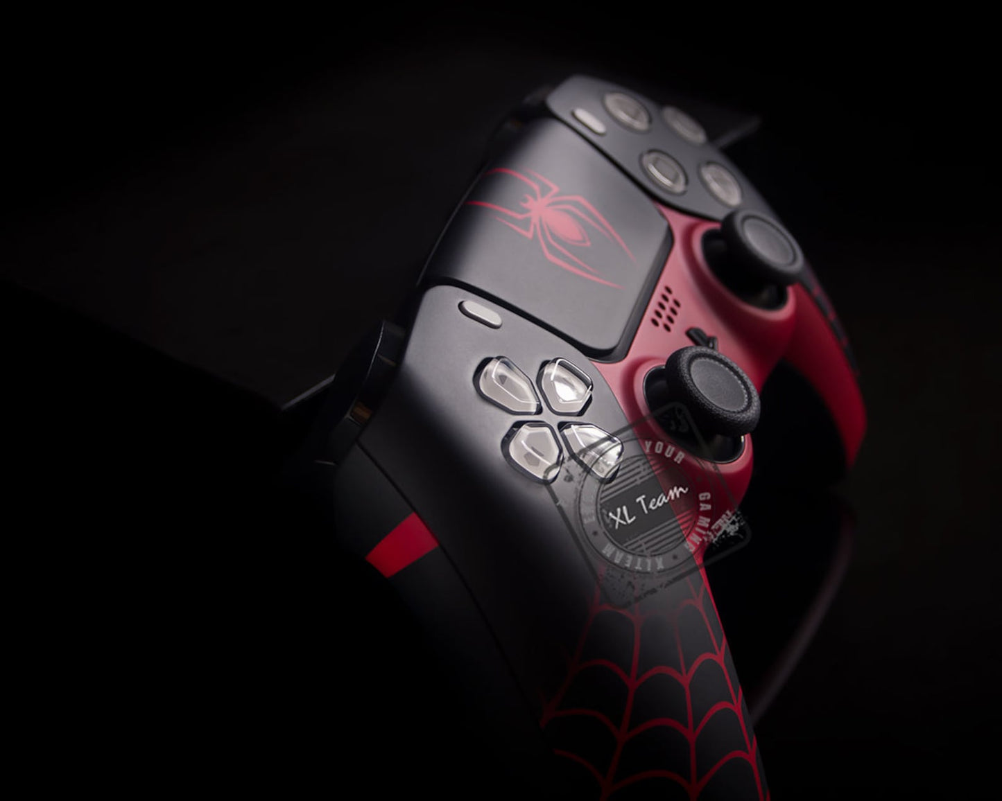Custom Spiderman Miles Morales Themed PlayStation 5 PS5 DualSense Wireless Controller