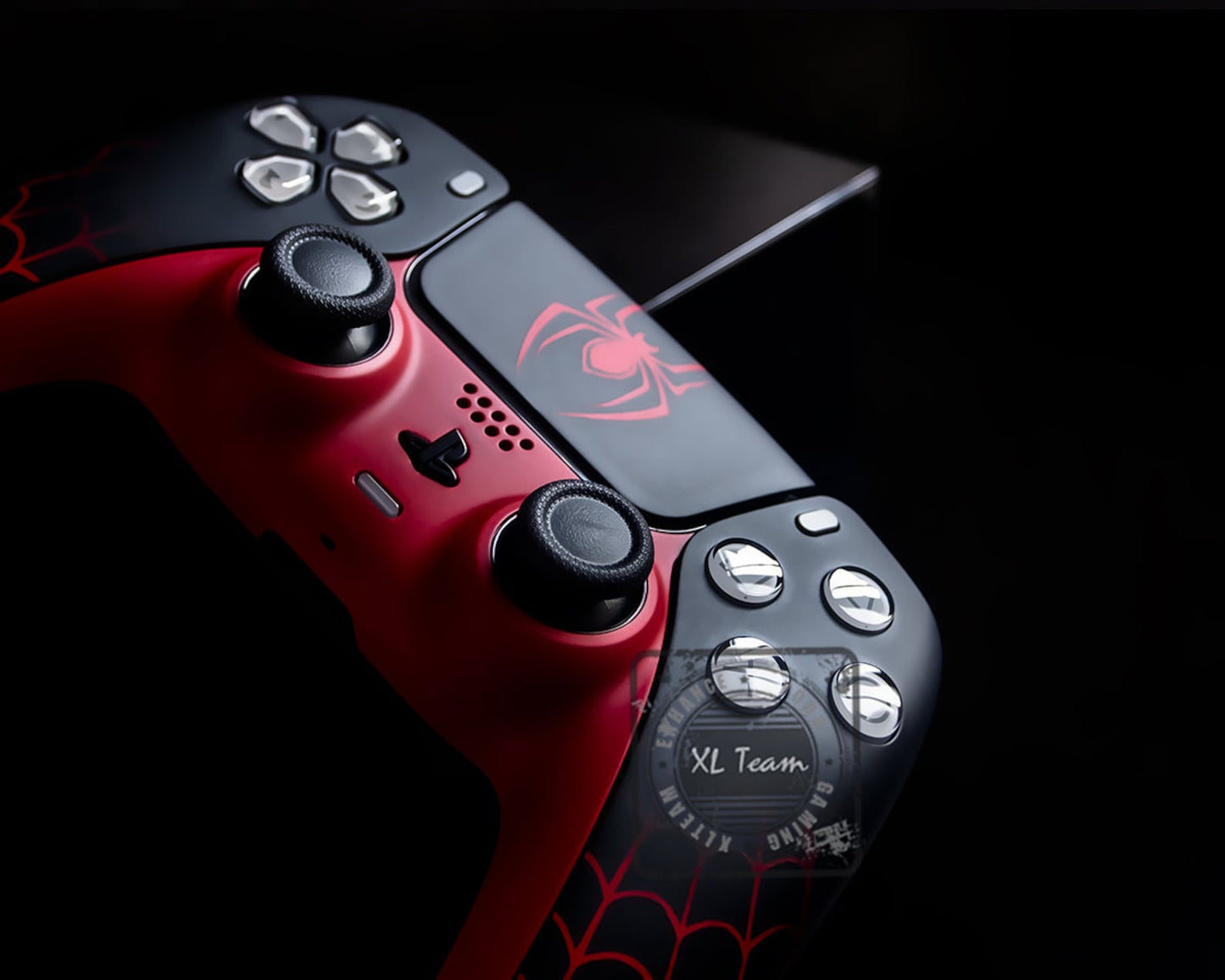 Custom Spiderman Miles Morales Themed PlayStation 5 PS5 DualSense Wireless Controller