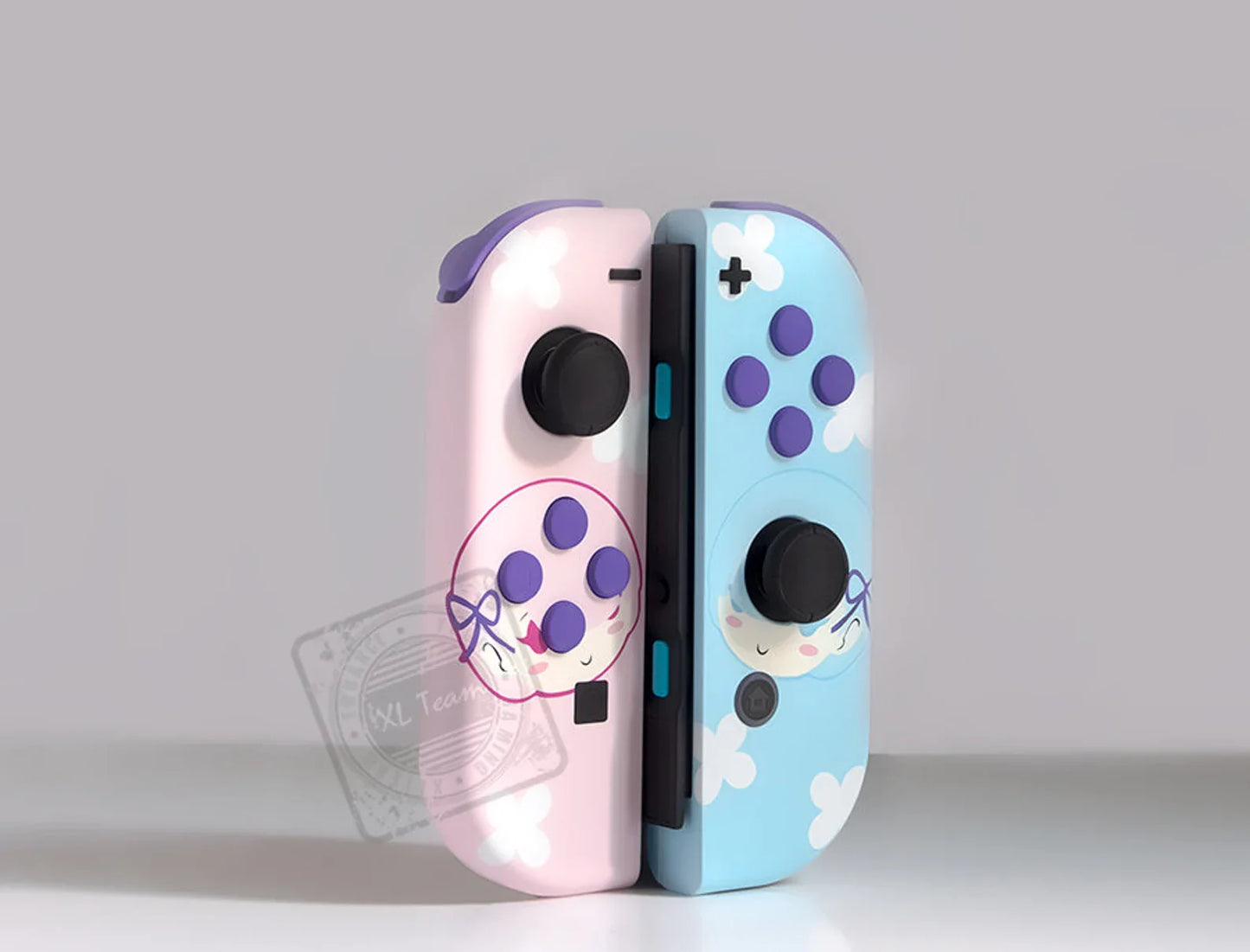 Custom Re:Zero Rem and Ram Nintendo Switch Joy-Con JoyCon Controllers