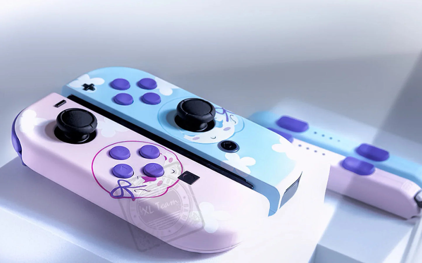 Custom Re:Zero Rem and Ram Nintendo Switch Joy-Con JoyCon Controllers