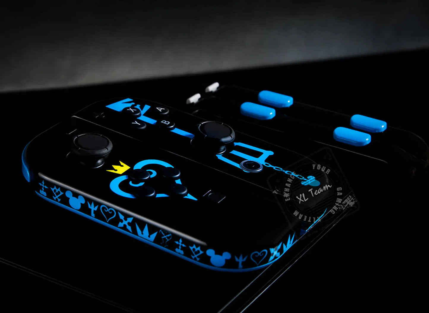 Custom Kingdom Hearts Themed Nintendo Switch Joycon Controllers