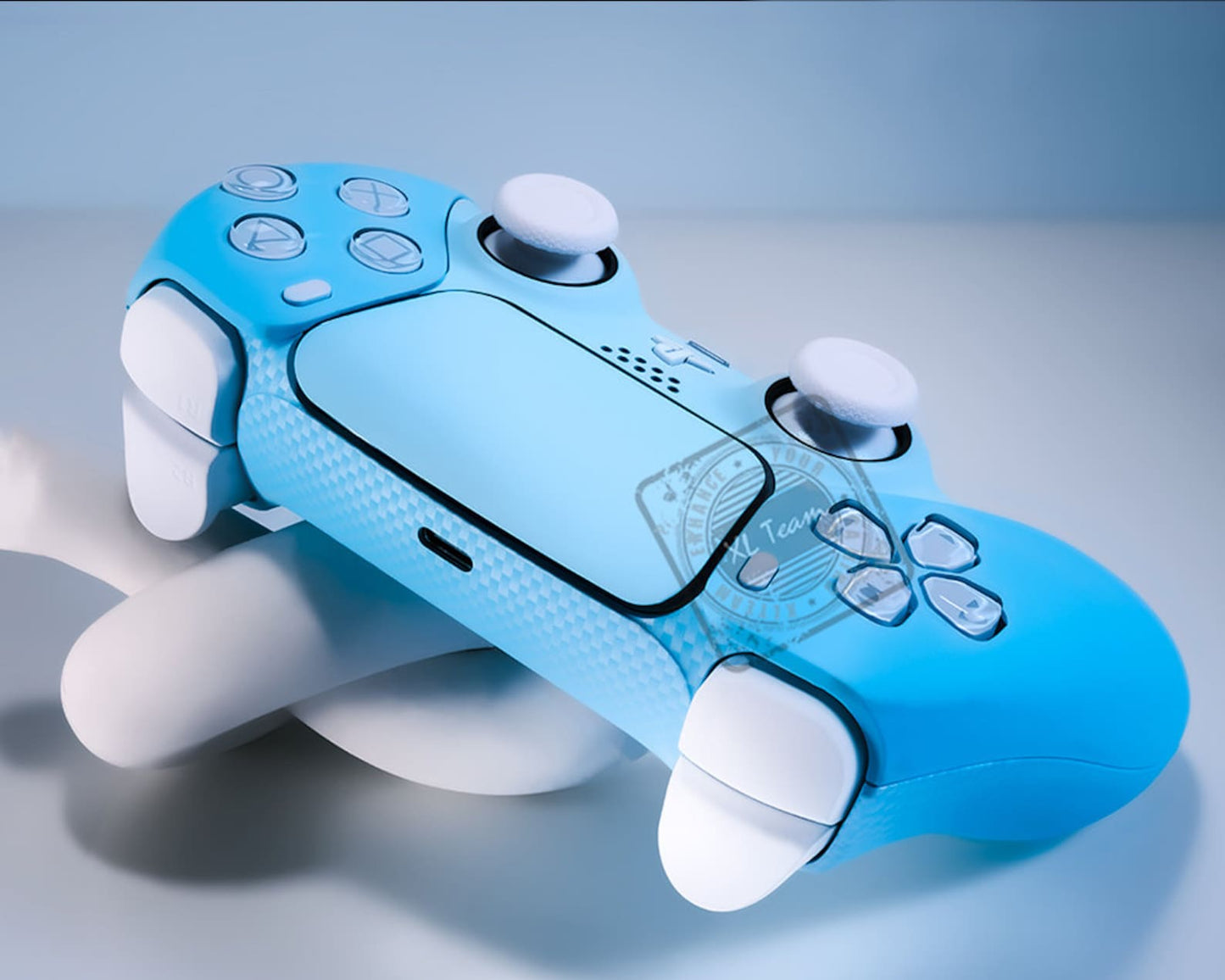 Custom Pastel and Baby Blue Themed PlayStation 5 PS5 DualSense Wireless Controller