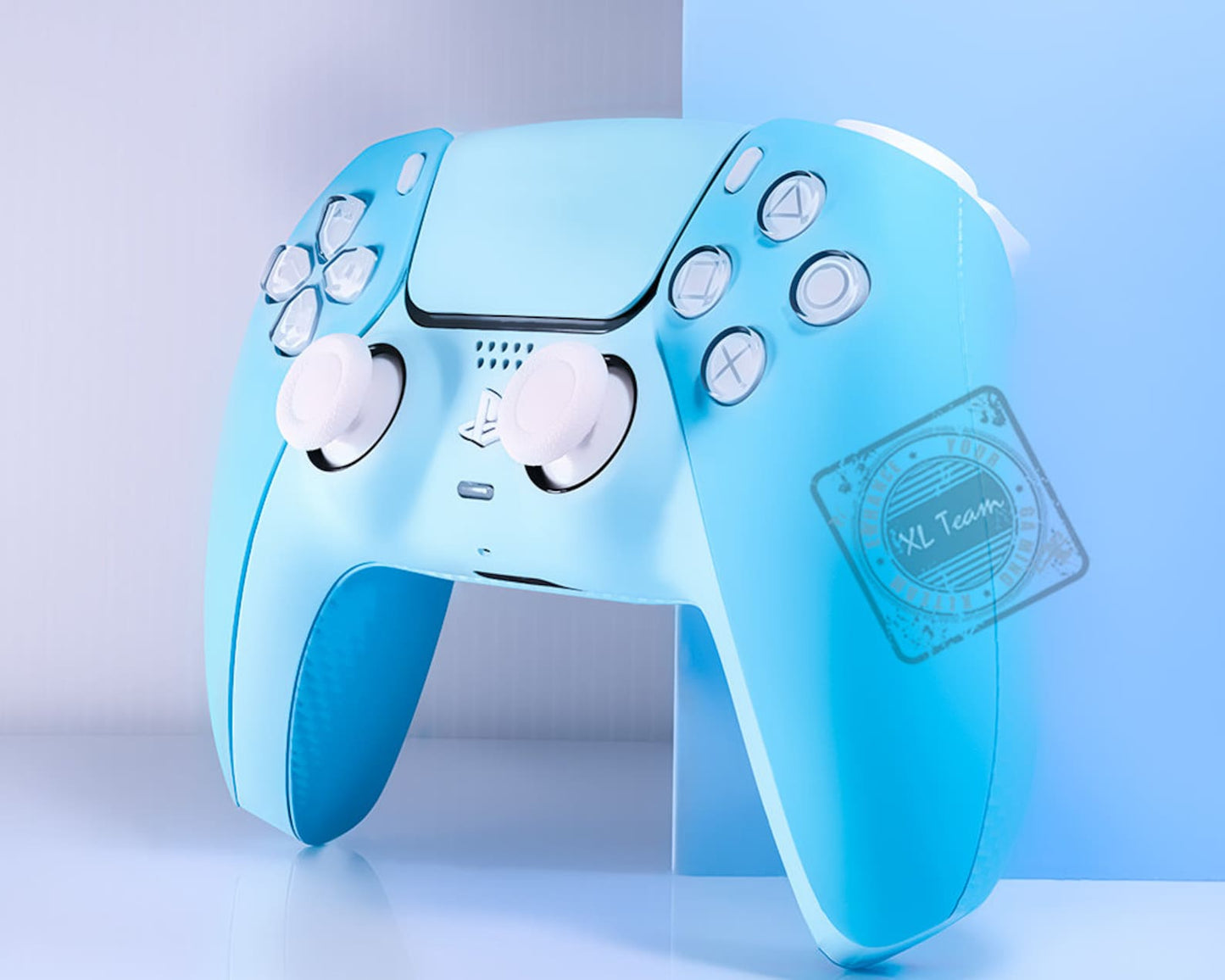 Custom Pastel and Baby Blue Themed PlayStation 5 PS5 DualSense Wireless Controller