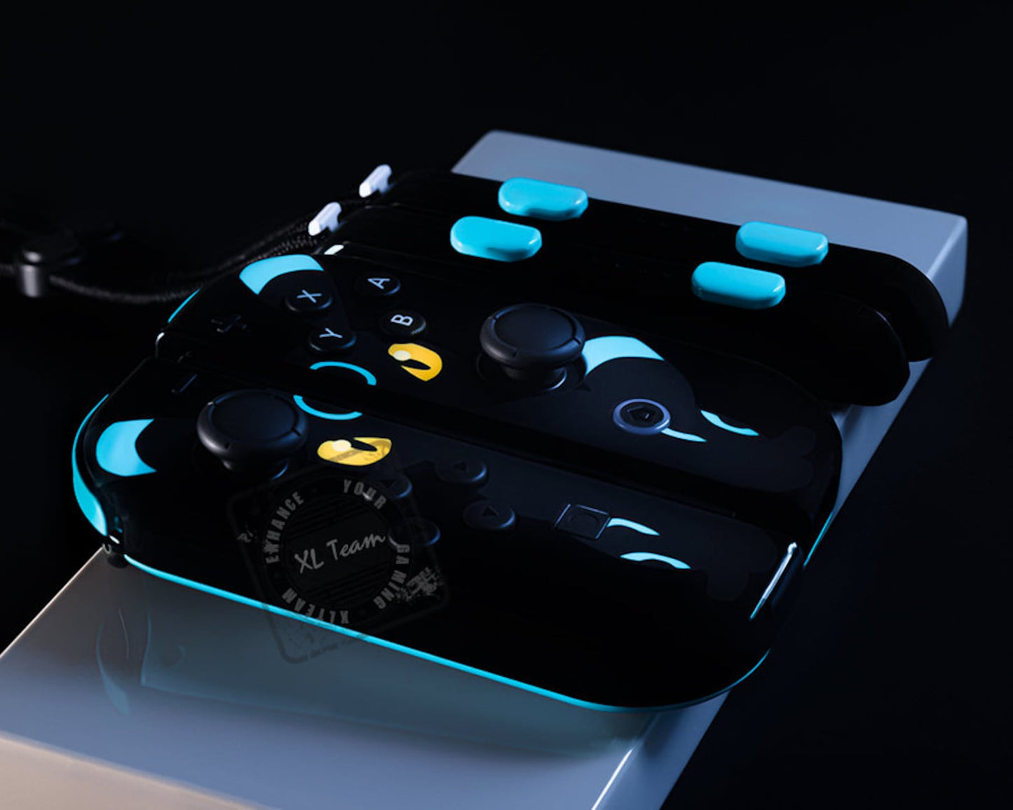 Custom Pokemon Shiny Umbreon Themed Nintendo Switch Joy-Con JoyCon Controllers