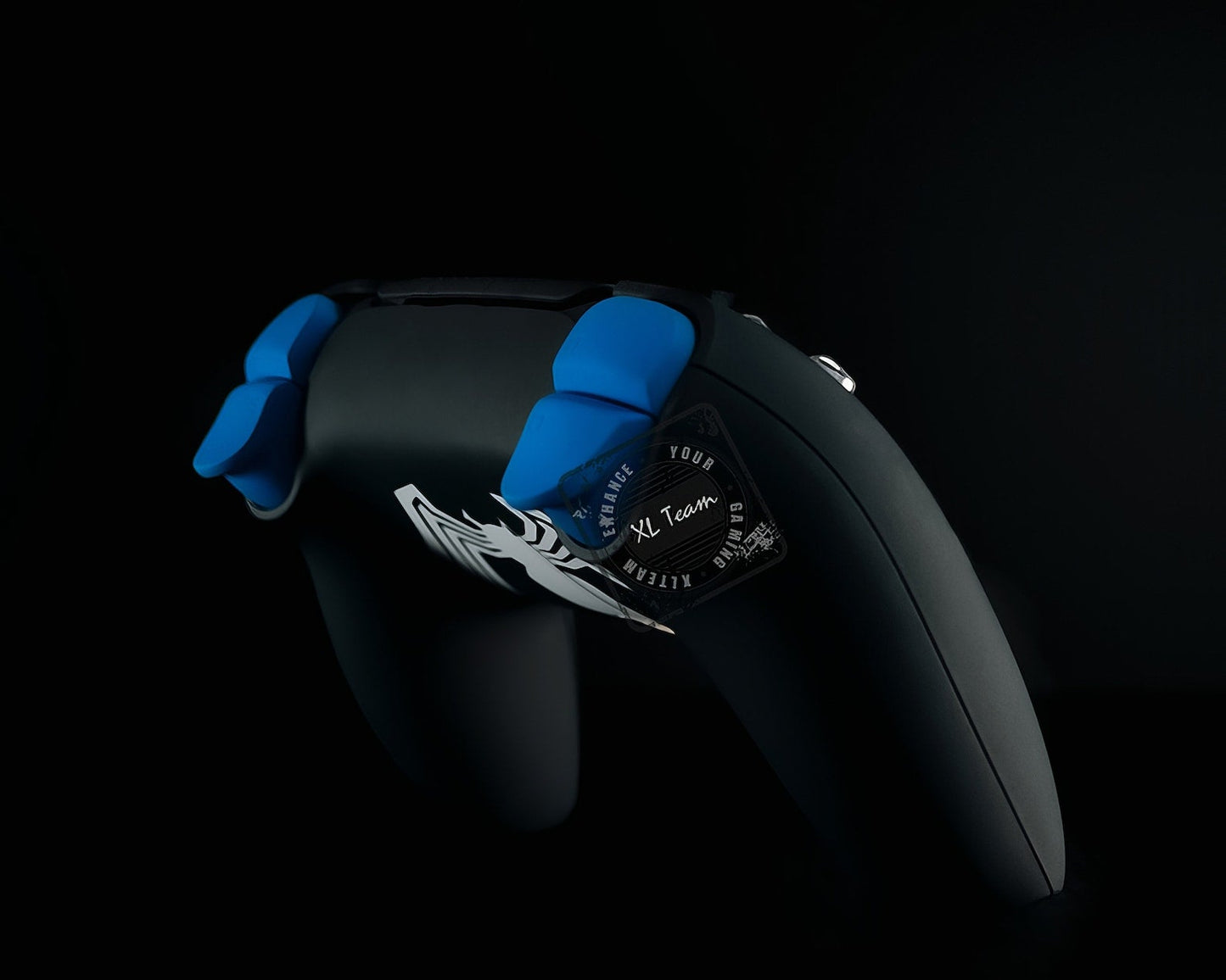 Custom Black Suit Spiderman Themed PlayStation 5 PS5 DualSense Wireless Controller