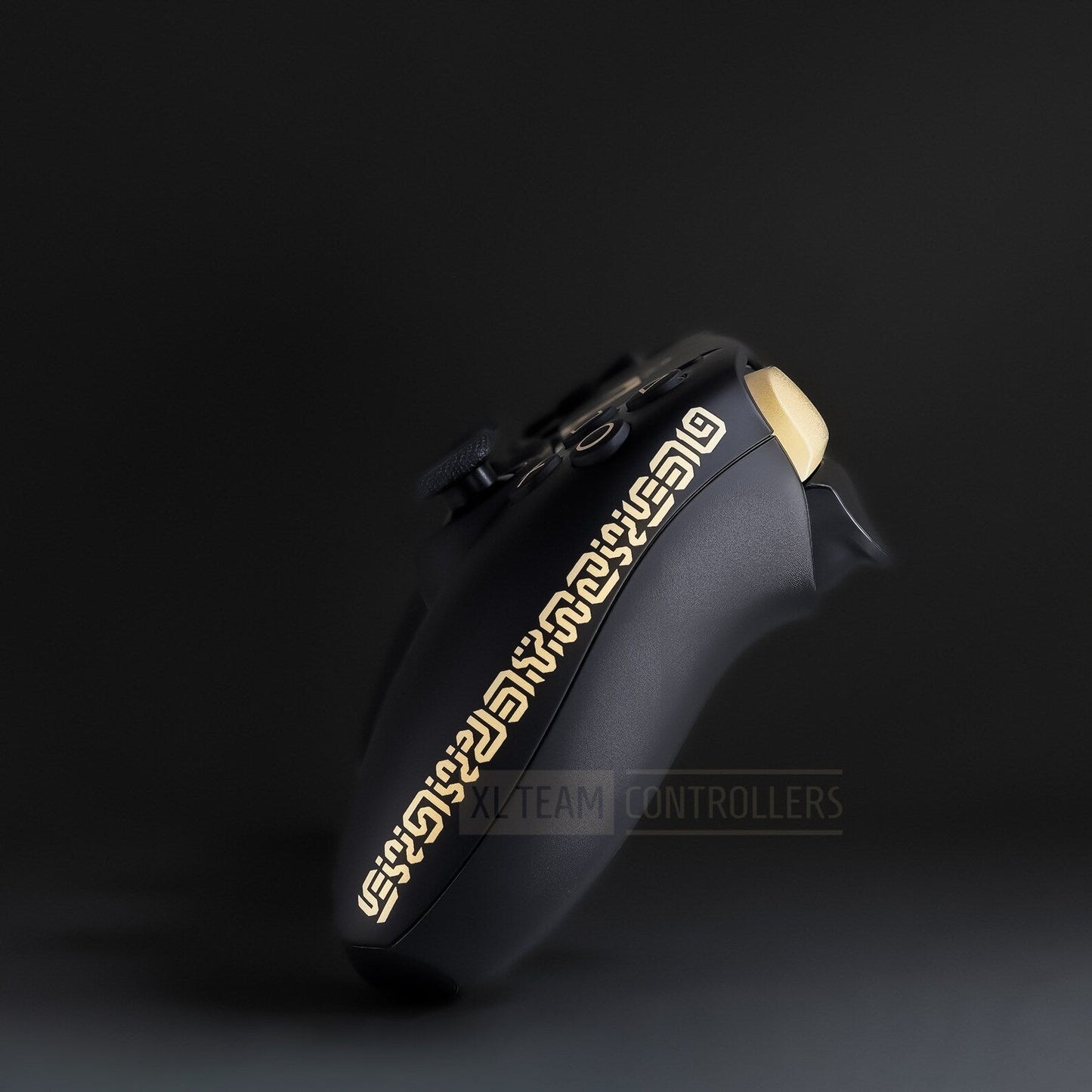 Matte Black Zelda Breath Of The Wild PS5 DualSense Wireless Controller Hylian Text Sheikah Eye Symbol Logo