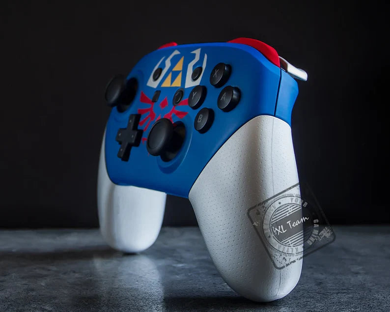 Custom The Legend of Zelda Hylian Shield Themed Nintendo Switch Pro Controller