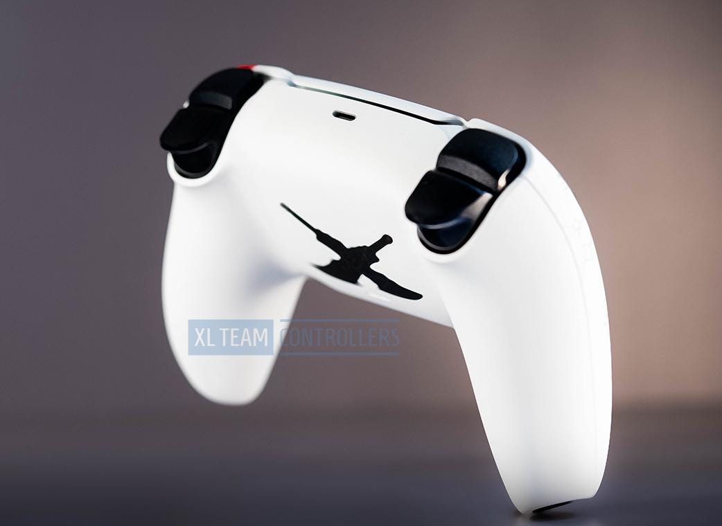 Custom Kratos Themed PlayStation 5 PS5 DualSense Wireless Controller