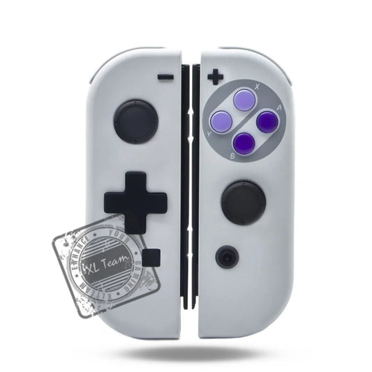 Custom SNES Super Nintendo Themed Nintendo Switch Joy-Con JoyCon Controllers D-Pad Version