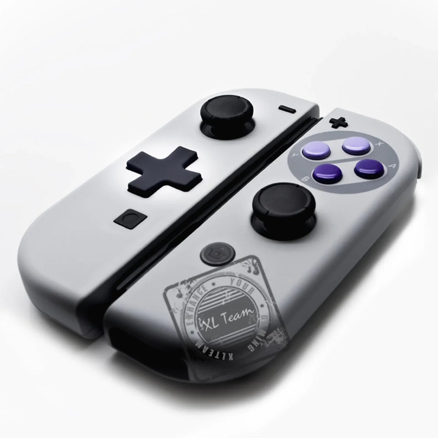 Custom SNES Super Nintendo Themed Nintendo Switch Joy-Con JoyCon Controllers D-Pad Version