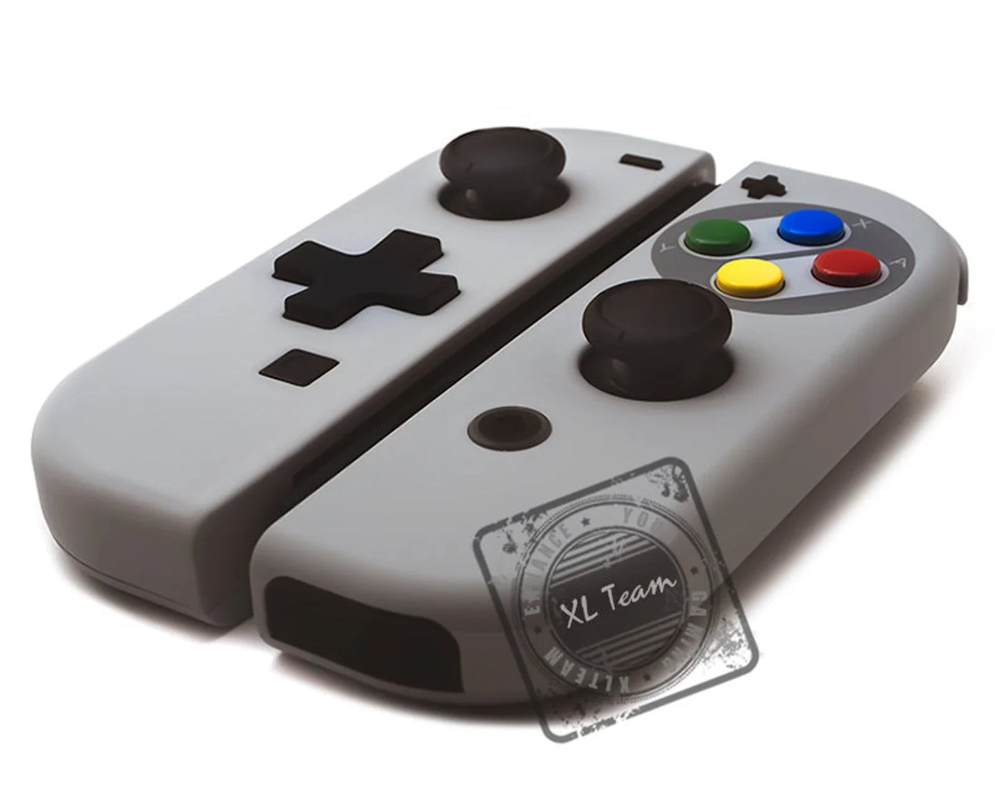 Custom Super Famicom Themed Nintendo Switch Joy-Con JoyCon Controllers D-Pad Version
