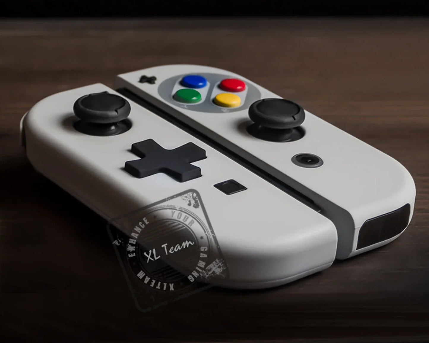 Custom Super Famicom Themed Nintendo Switch Joy-Con JoyCon Controllers D-Pad Version