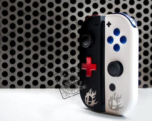 Custom Super Smash Bros Themed Nintendo Switch Joy-Con JoyCon Controllers D-Pad Version