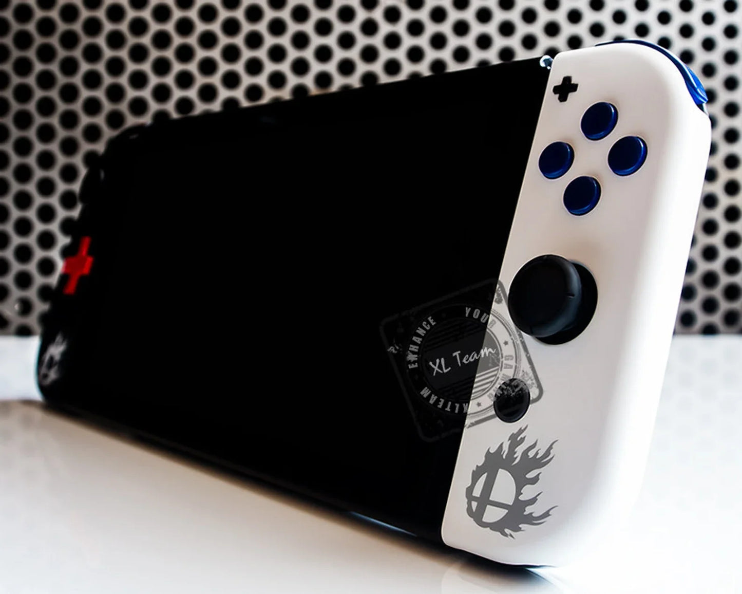 Custom Super Smash Bros Themed Nintendo Switch Joy-Con JoyCon Controllers D-Pad Version