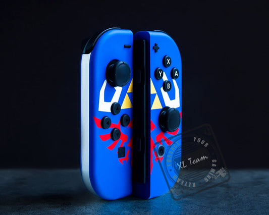 Custom The Legend of Zelda Hylian Shield Themed Nintendo Switch Joy-Con JoyCon Controllers