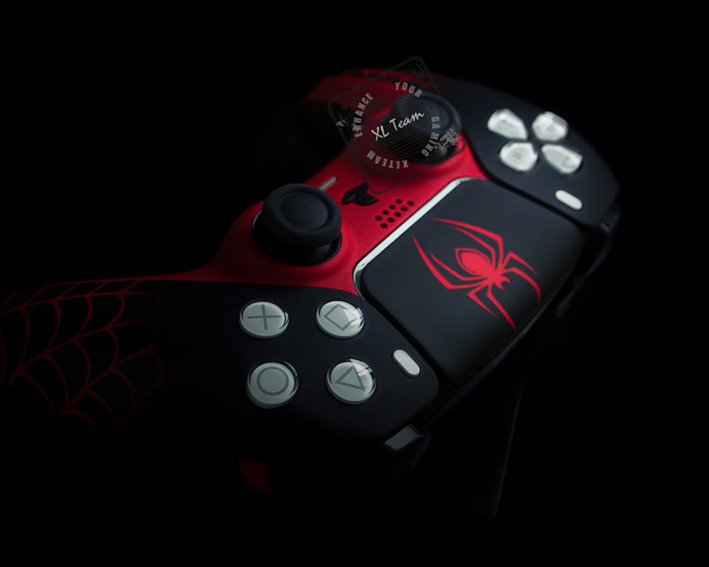 Custom Spiderman Miles Morales Themed PlayStation 5 PS5 DualSense Wireless Controller