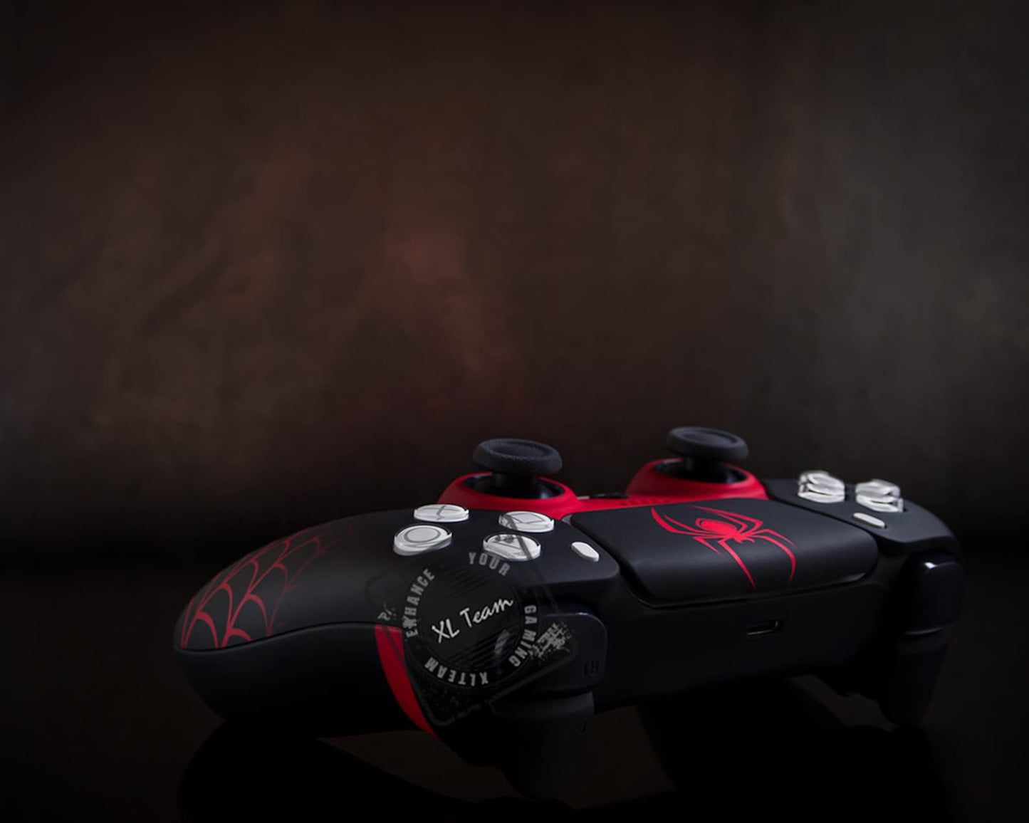 Custom Spiderman Miles Morales Themed PlayStation 5 PS5 DualSense Wireless Controller
