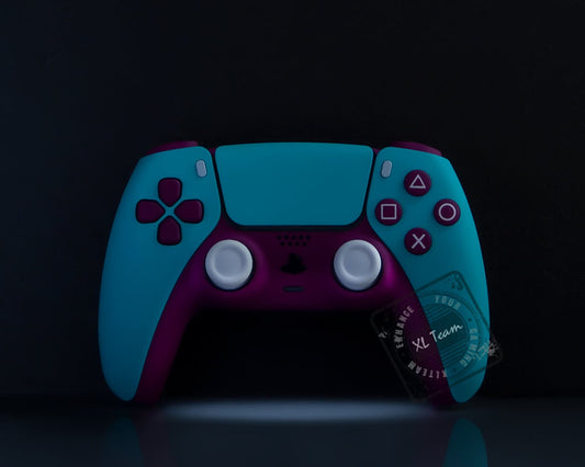 Custom Berry Blue Themed PlayStation 5 PS5 DualSense Wireless Controller