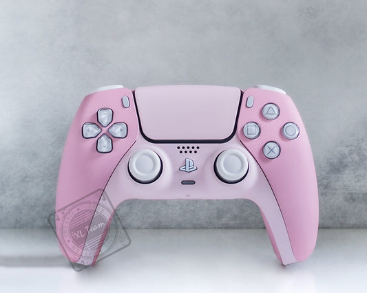 Custom Pastel and Baby Pink Themed PlayStation 5 PS5 DualSense Wireless Controller