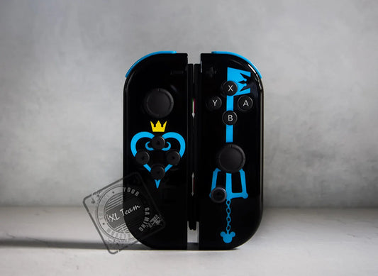 Custom Kingdom Hearts Themed Nintendo Switch Joycon Controllers