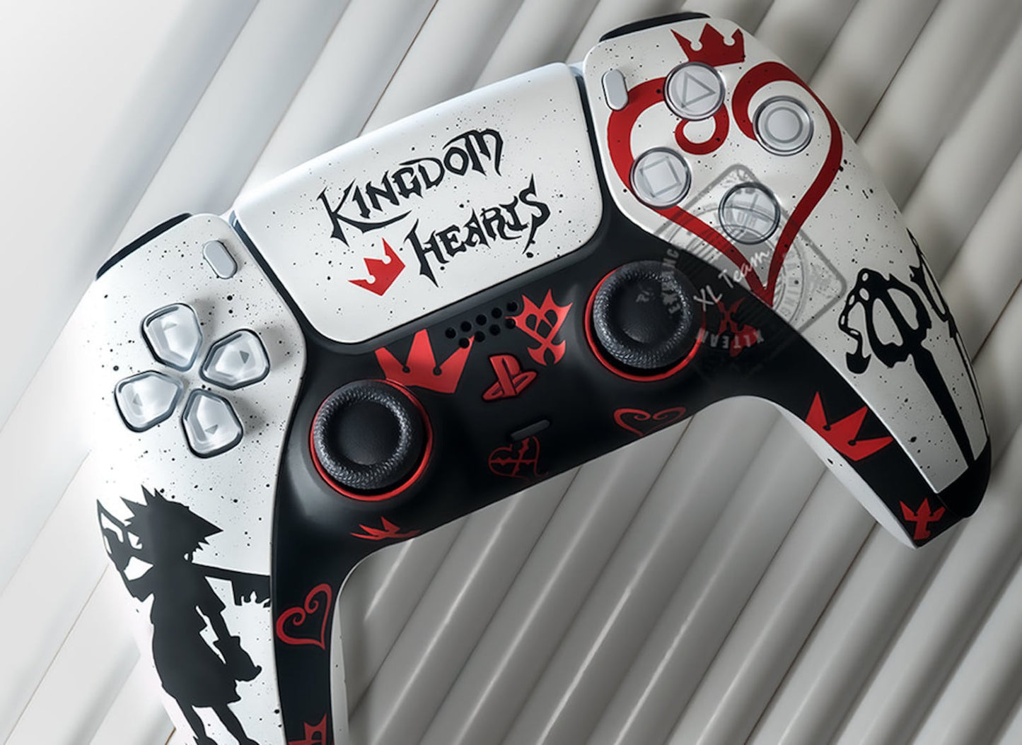 Custom Kingdom Hearts Sora Themed Heartless Shadow PlayStation 5 PS5 DualSense Wireless Controller
