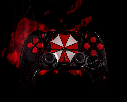 Custom Resident Evil Umbrella Corporation Themed PlayStation 5 PS5 DualSense Wireless Controller