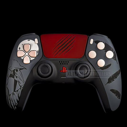 Custom Bloodborne Eileen the Crow Hunter Themed PlayStation 5 PS5 DualSense Wireless Controller