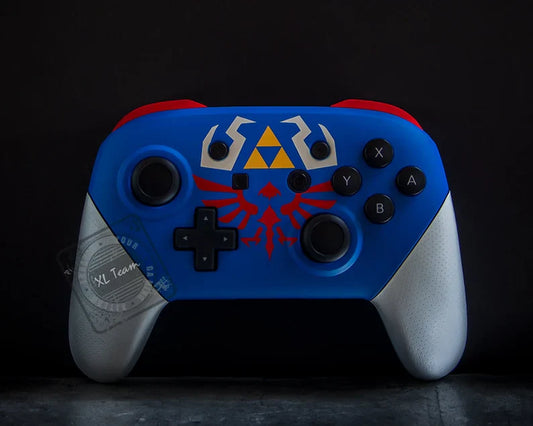 Custom The Legend of Zelda Hylian Shield Themed Nintendo Switch Pro Controller