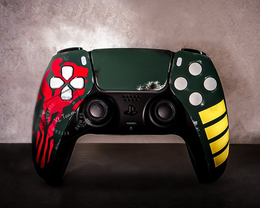 Custom Boba Fett Themed PlayStation 5 PS5 DualSense Wireless Controller