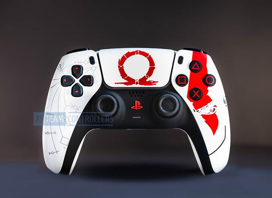 Custom Kratos Themed PlayStation 5 PS5 DualSense Wireless Controller